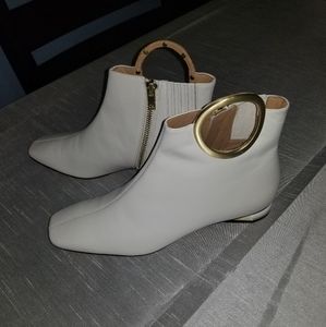 Calvin Klein cream boots